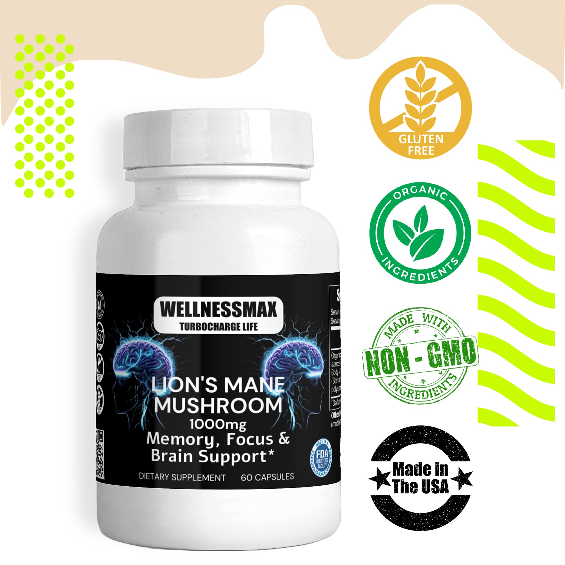 Organic Lions Mane Supplement